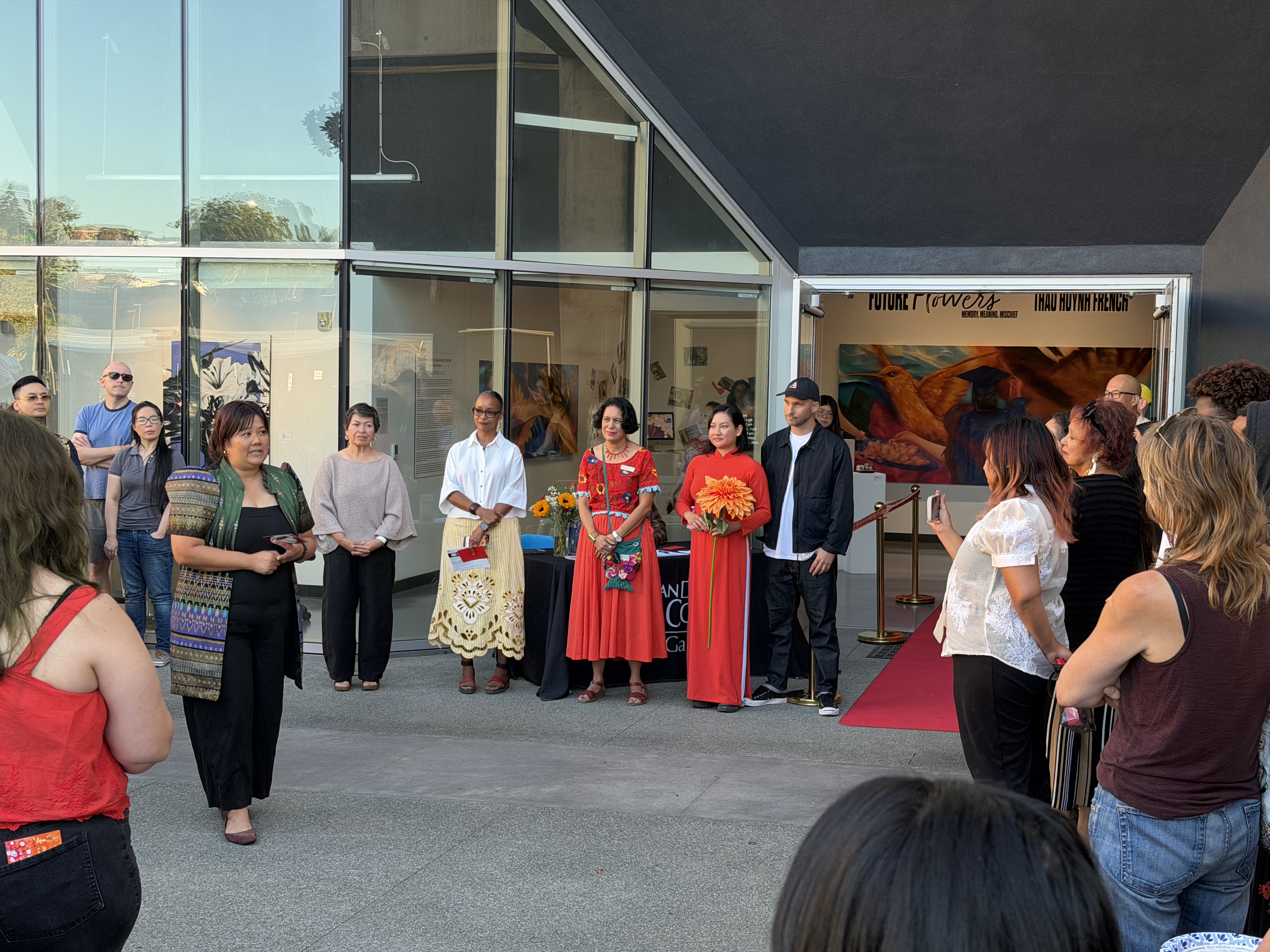 Thao Huynh French's Future Flowers installation at Mesa College Art Gallery